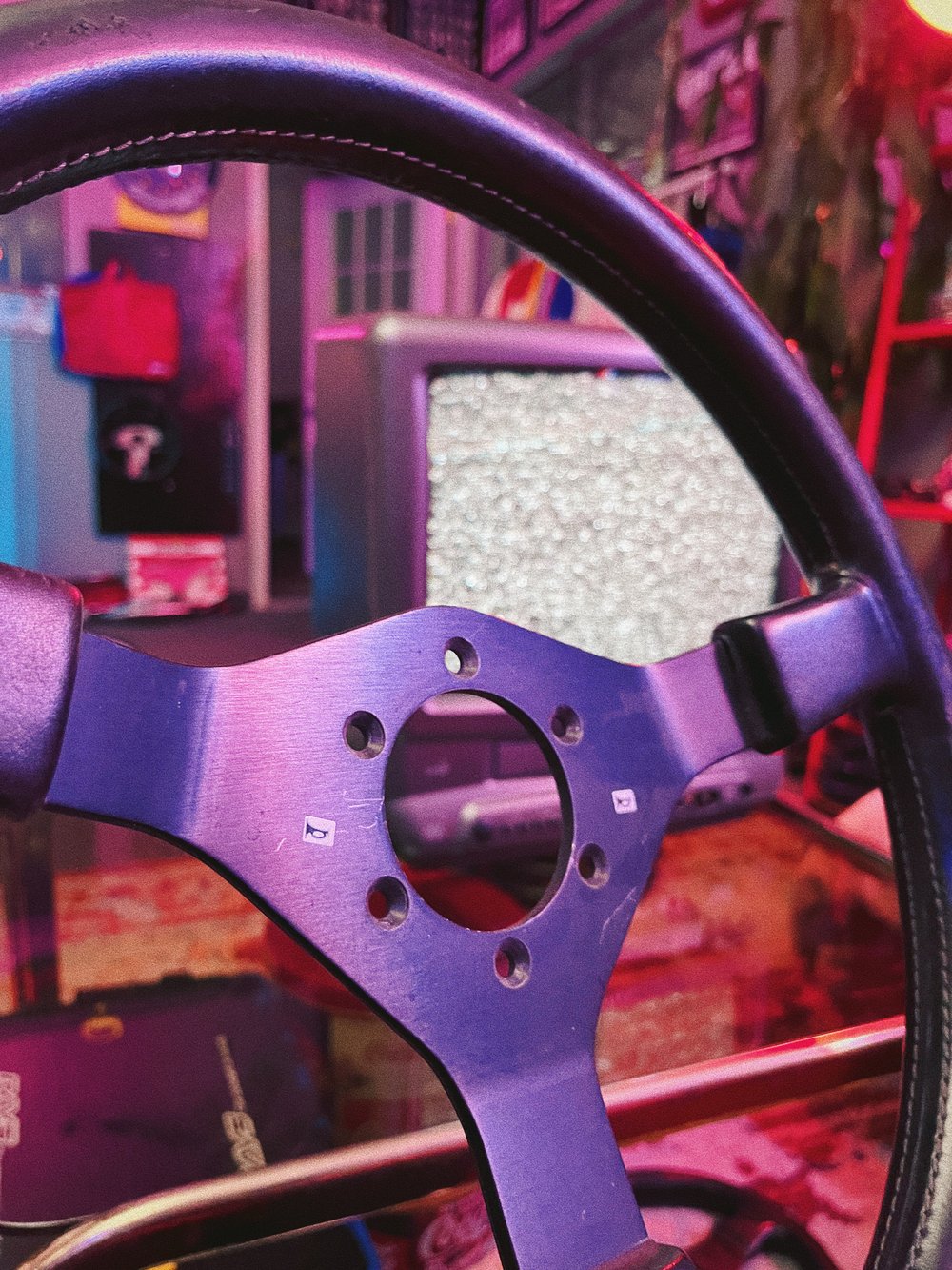 MOMO Retro Leather Steering Wheel (360mm)