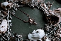 Image 4 of Feasting Spider copper and quartz necklace
