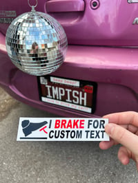 Image 1 of Custom Text Bumper Sticker