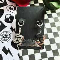 Image 2 of JADE - Snake Huggie Hoops