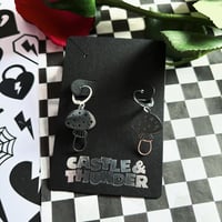 Image 3 of STEVIE - Toadstool Huggie Hoops