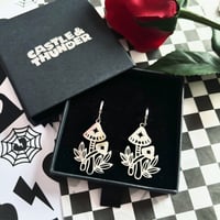 Image 1 of PAIGE - Toadstool Huggie Hoops