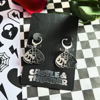 Image 3 of LUNA - Moth Huggie Hoops