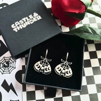 Image 2 of LUNA - Moth Huggie Hoops