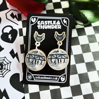 Image 2 of DAVID - Moon Stud Earrings