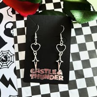 Image 3 of NICOLA - Heart Hook Earrings