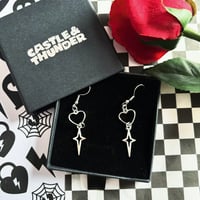 Image 2 of NICOLA - Heart Hook Earrings