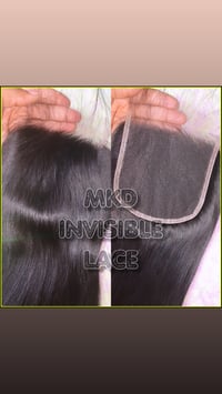 Image 1 of MKD Invisible Lace 5x5 Closures 