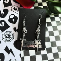 Image 3 of DAVID - Bat Drop Earrings