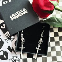 Image 2 of DAVID - Bat Drop Earrings