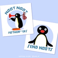 Image 2 of Noot Noot duo - 20 x 20 cm