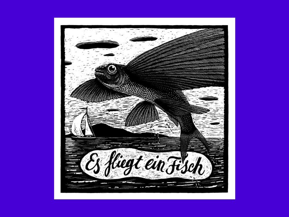 Image of SIEBDRUCK Fliegender Fisch