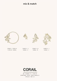 Image 5 of CORAIL  // CORAL - BO // EARRINGS (3 tailles) (prix à partir de) 