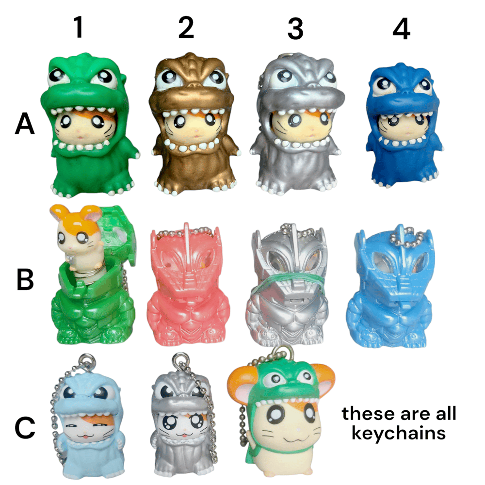 godzilla hamtaro items