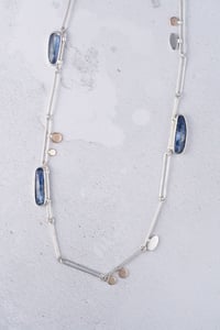 Image 1 of Kyanite celestial long link necklace 