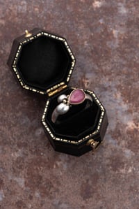 Image 1 of Pink tourmaline cluster ring