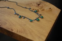 Image 4 of Chrome diopside celestial necklace 