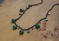 Image 2 of Chrome diopside celestial necklace 