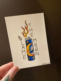 ORIGINAL Painting - Moon Lighter A6