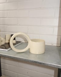 Image 2 of Circle Mug in Ivory Satin, Short