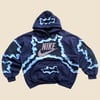 REWORKED NIKE CRACKED HOODIE SIZE XL