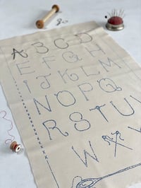 Image 1 of Alphabet Embroidery Template 