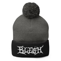 Image 2 of TWO TONE BLEGH BEANIE - SOLID DEATHCORE STYLE