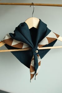 Image 1 of Patchwork Neckerchief -  Atlantic + Muscovado