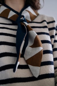 Image 3 of Patchwork Neckerchief -  Atlantic + Muscovado