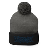 Image 2 of TWO TONE BLEGH BEANIE - OUTLINE DEATHCORE STYLE