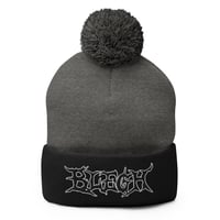 Image 6 of TWO TONE BLEGH BEANIE - OUTLINE DEATHCORE STYLE