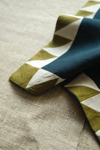 Image 2 of Patchwork Neckerchief - Atlantic + Moss