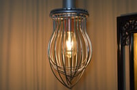 Image 7 of Whisk Pendant Light, Upcycled Industrial Hanging Lamp, Chandeliers & Pendants, #427