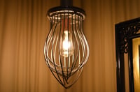 Image 8 of Whisk Pendant Light, Upcycled Industrial Hanging Lamp, Chandeliers & Pendants, #427