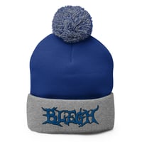 Image 3 of TWO TONE BEANIE - BLUE AND RED EDITION