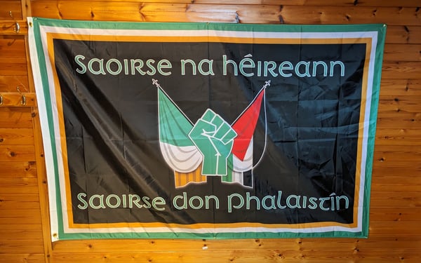 Image of Saoirse Ireland & Palestine Flag