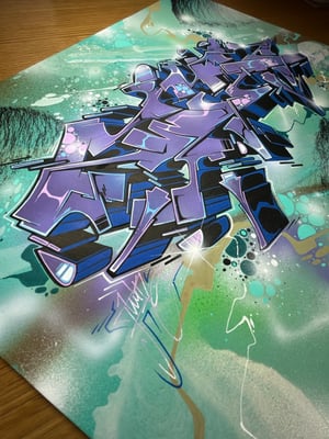 Image of STYLE ON PAPER - PURPLE POWER - 12 inch x 18 inch