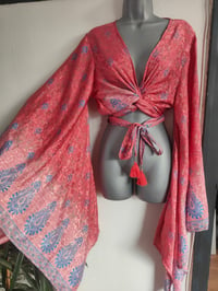 Image 4 of Stevie sari top big AF kimono sleeves 