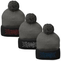 Image 1 of TWO TONE BLEGH BEANIE - OUTLINE DEATHCORE STYLE