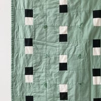 Image 3 of Jade Dream throw quilt