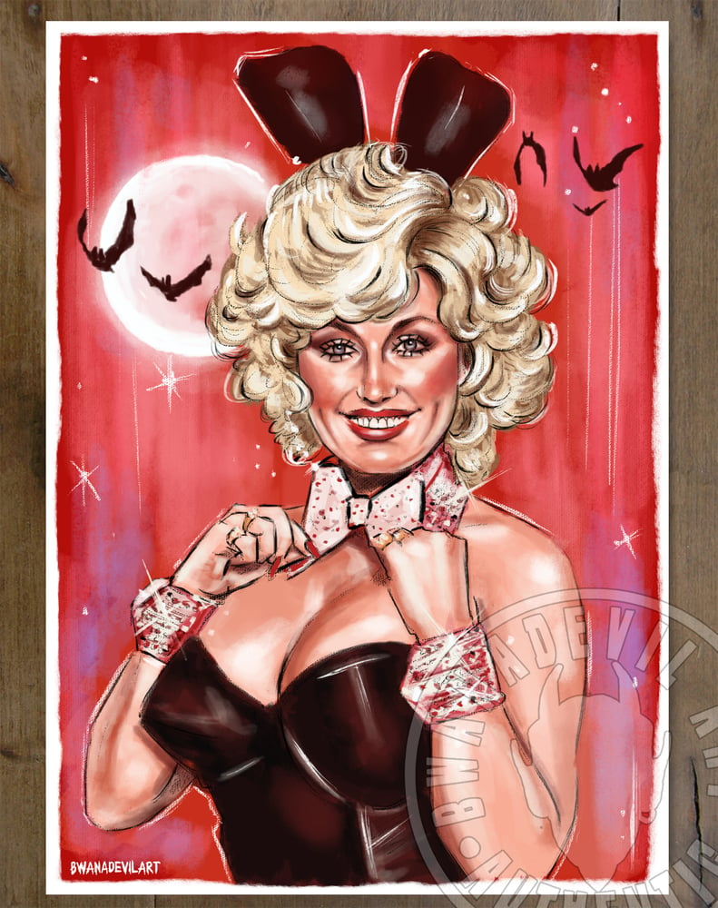 Image of FREE! Dolly Parton Bunny 5x7 in. Art Prints! LIMITED TIME ONLY!