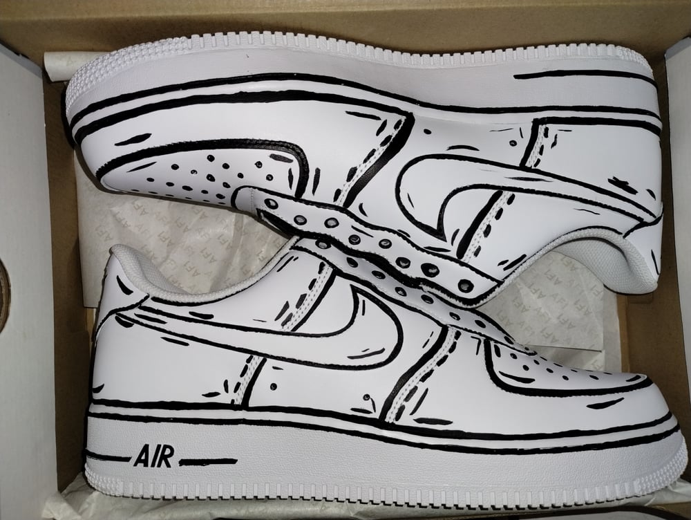 Image of Hand painted Air Force 1s