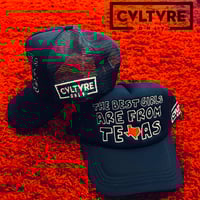 “The Best Girls Are From Texas” Navy Trucker Hat