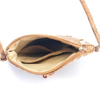Image 3 of NATURAL CORK WOMEN’s ETCHED CUT-OUT CROSSBODY BAG