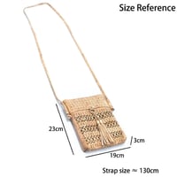 Image 5 of NATURAL CORK WOMEN’s ETCHED CUT-OUT CROSSBODY BAG