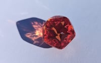 Image 2 of Orange Sapphire Gem Cut D20 Single