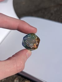 Image 2 of Soft Rainbow Clouds Gem Cut D20 Single