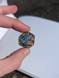 Image 3 of Soft Rainbow Clouds Gem Cut D20 Single