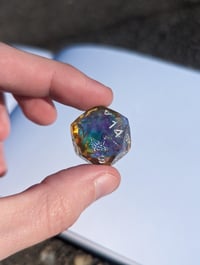 Image 5 of Soft Rainbow Clouds Gem Cut D20 Single