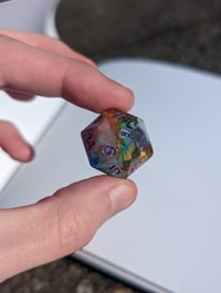 Image 3 of Rainbow Kaleidoscope Standard D20 Single